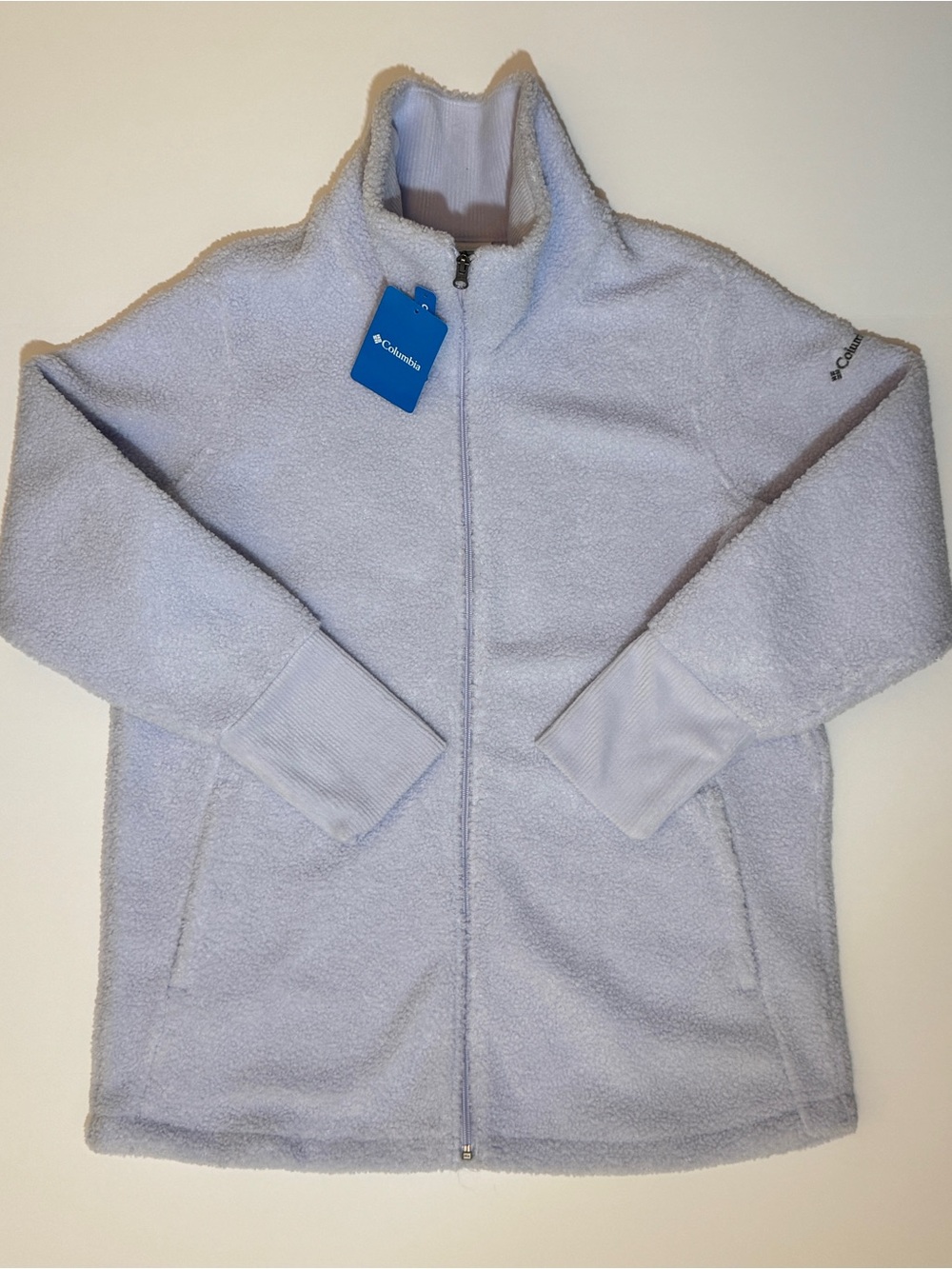 NWT Columbia Periwinkle Full-Zip Fleece Jacket